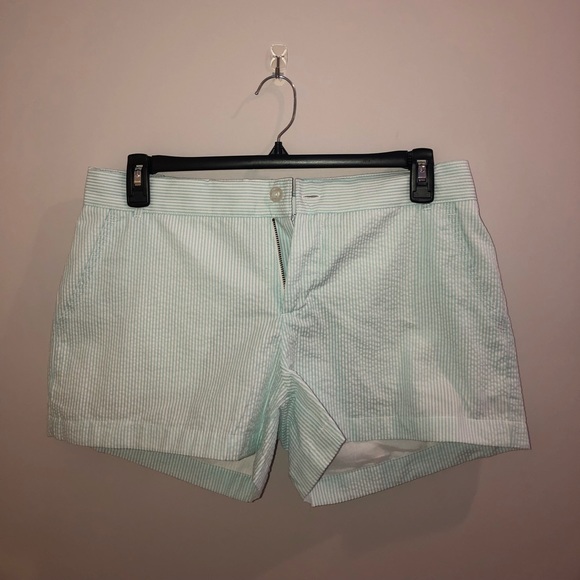 NWT Lauren James Seersucker Poplin Shorts - Picture 2 of 5